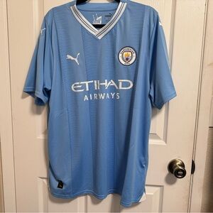 SOLD - Puma Manchester city home soccer jersey replica men size XL